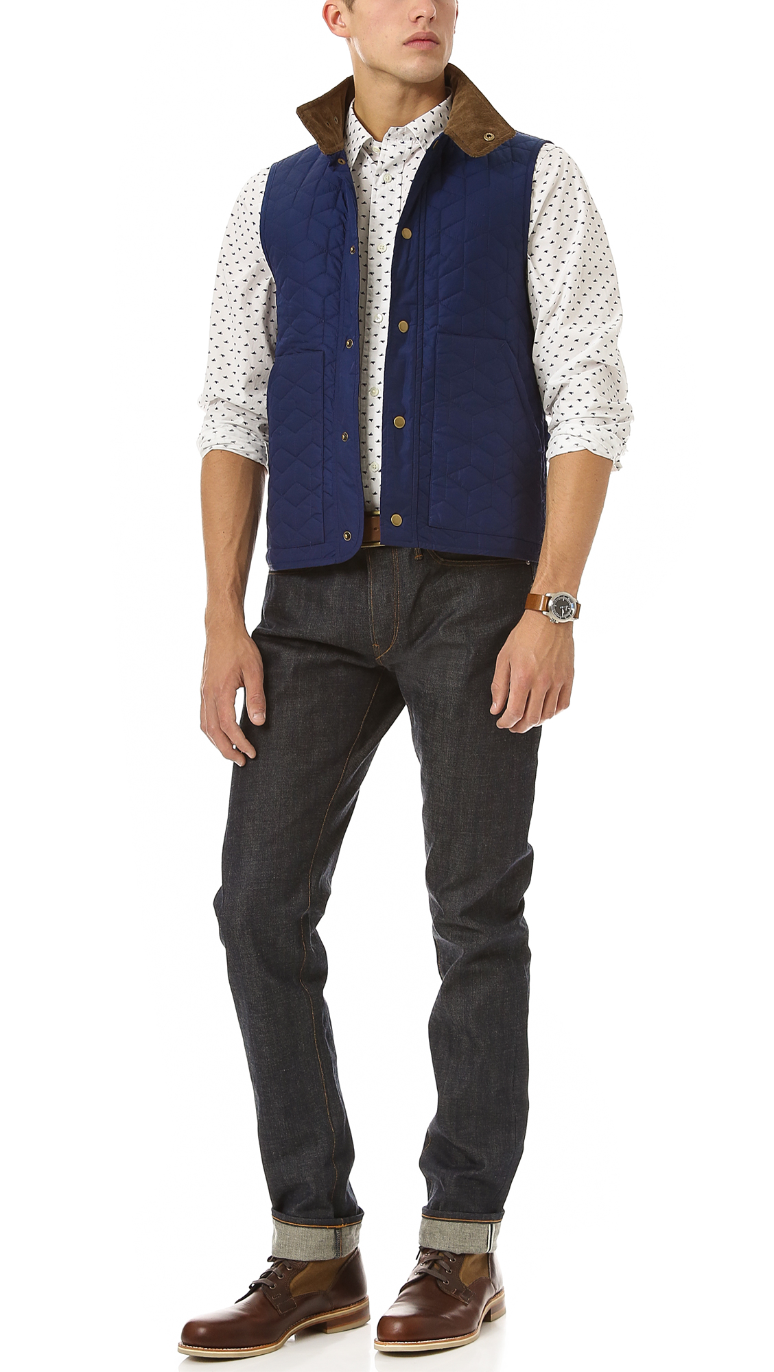 Lyst Jack Spade Herington Vest in Blue for Men