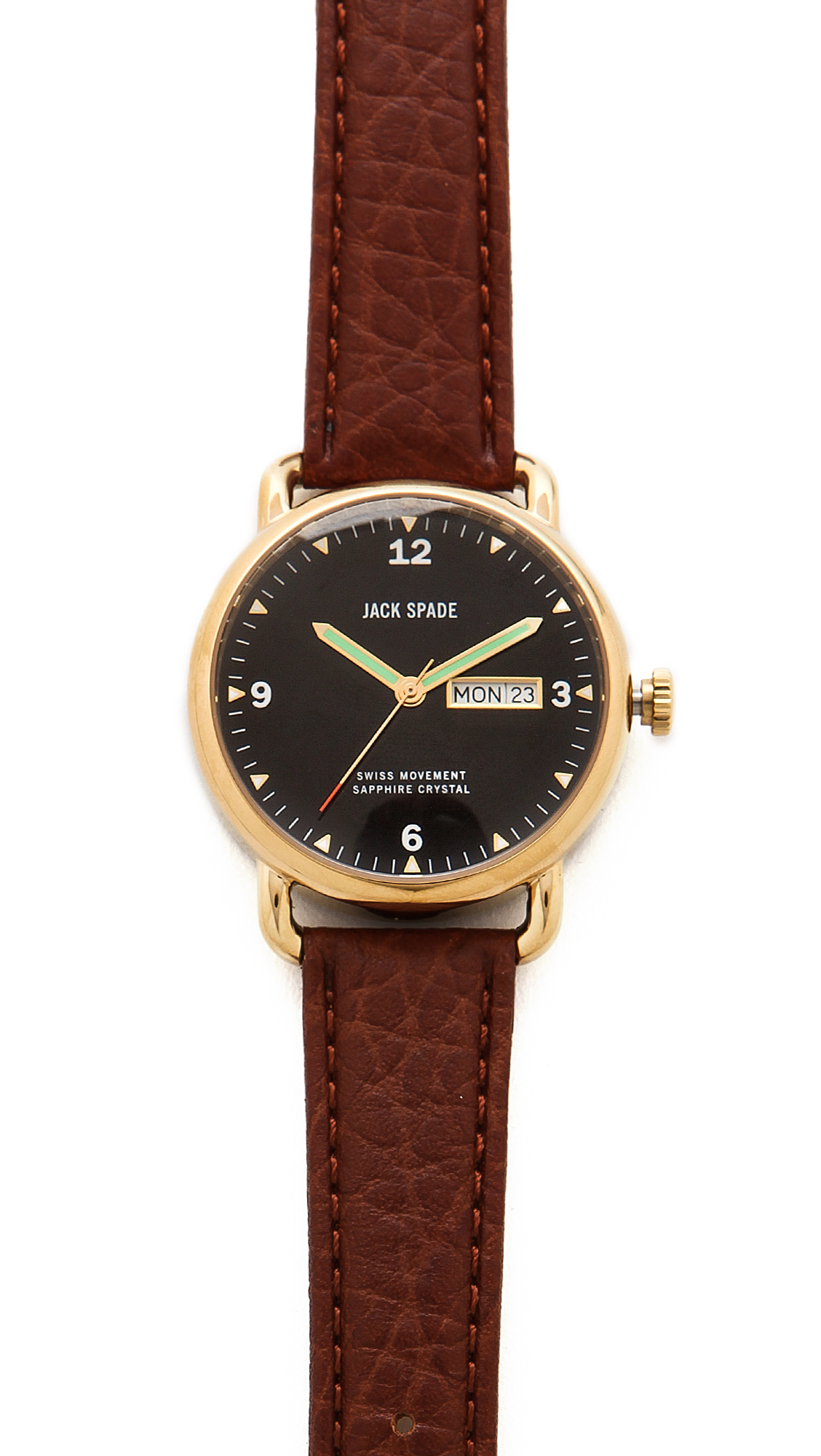 Jack spade Buckner Black Gold Watch in Brown for Men Lyst