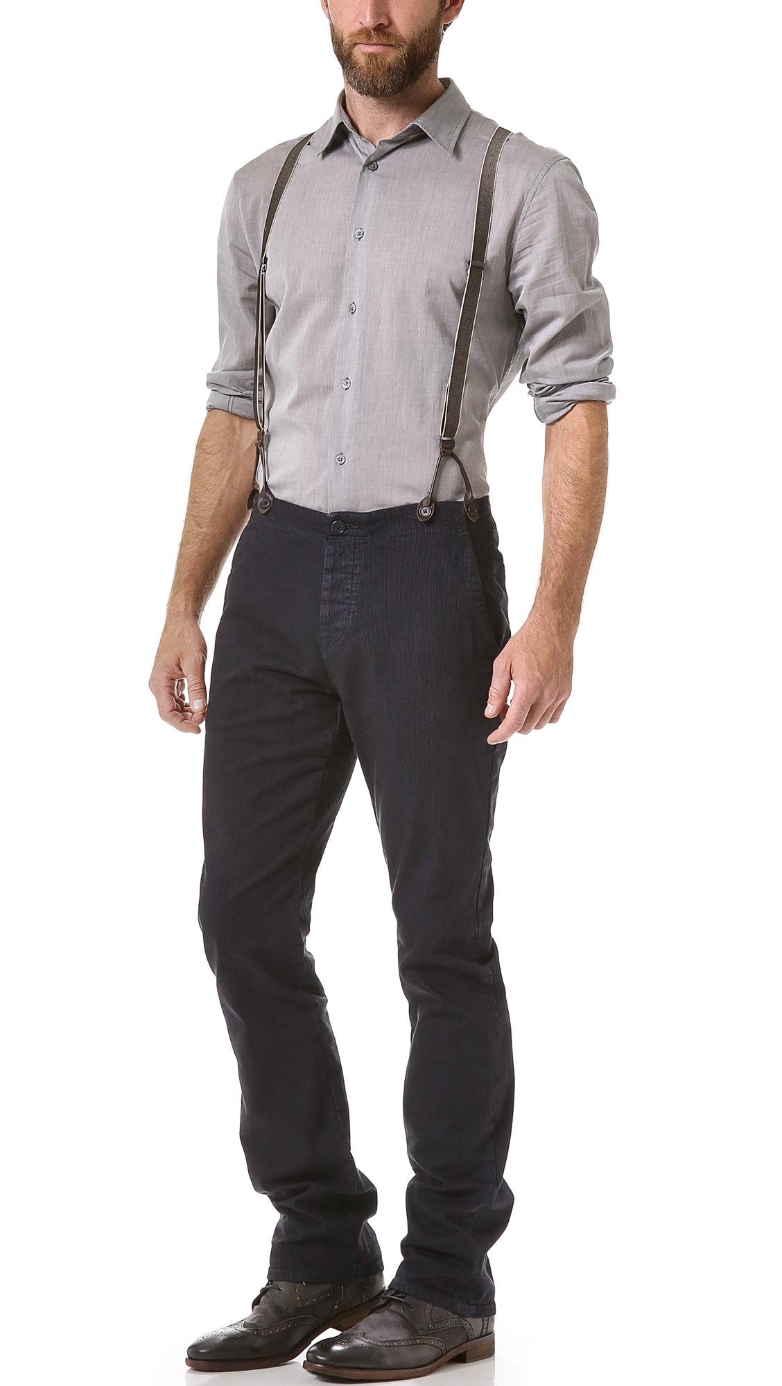 suspender cargo pants