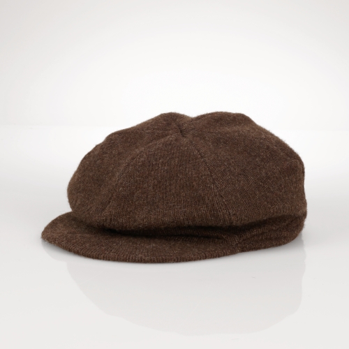 Polo Ralph Lauren Knit Lambswool Newsboy Cap in Brown for Men Lyst