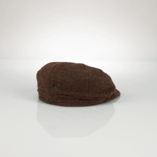 Polo Ralph Lauren Knit Lambswool Newsboy Cap in Brown for Men Lyst