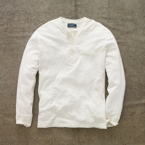 polo henley long sleeve