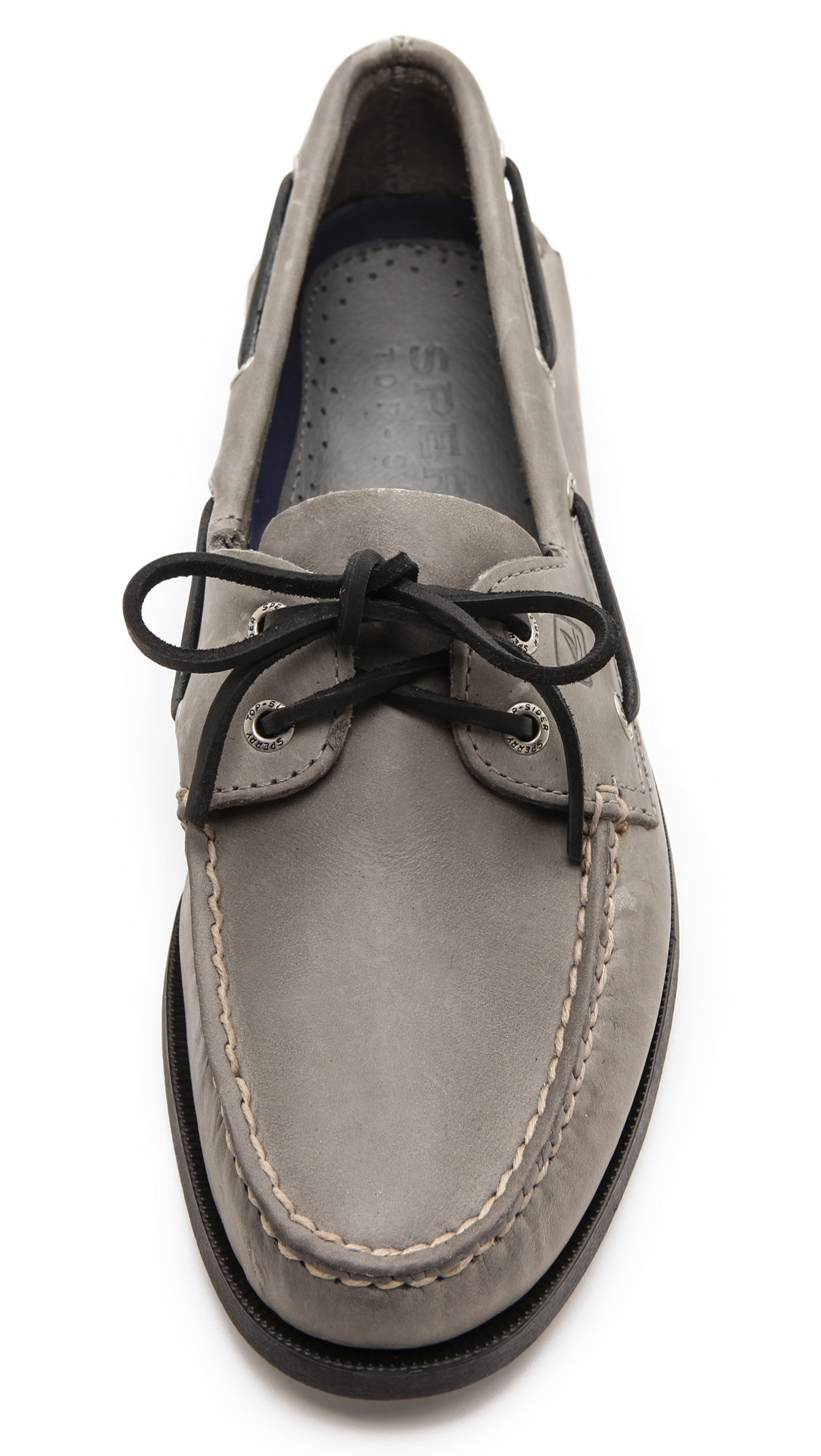sperry top-sider a/o classic boat shoes on black sole in