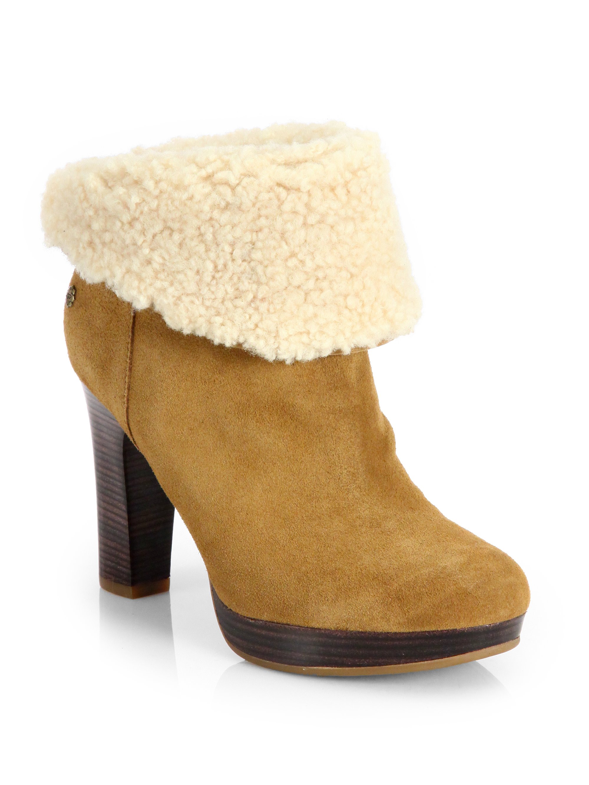 ugg boots with heels and fur