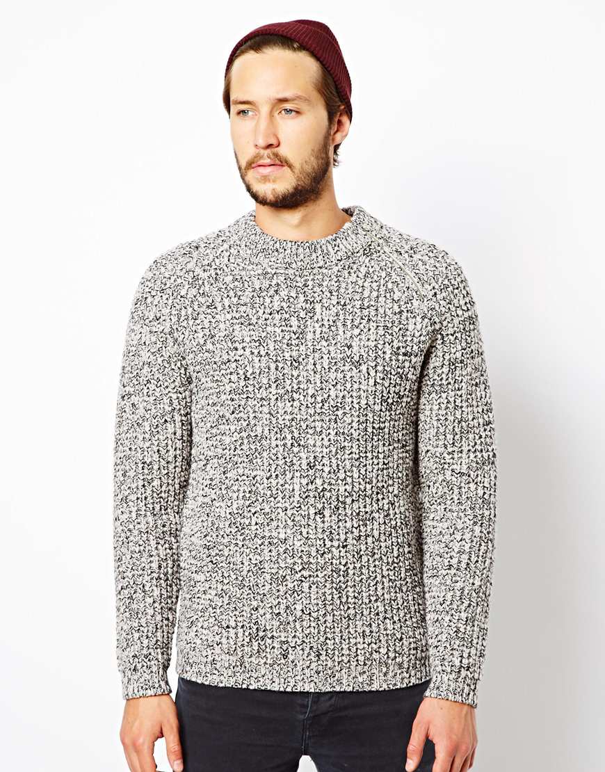 heavy knit sweater mens