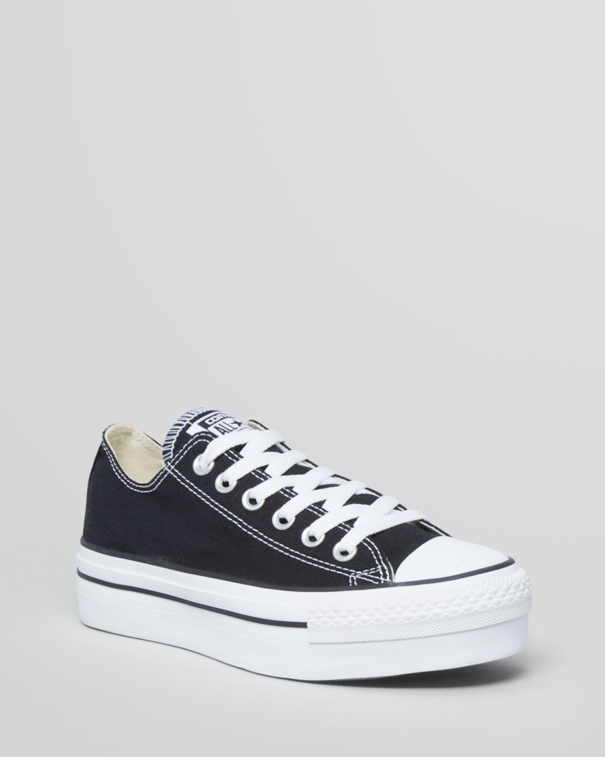 Converse Lace Up Platform Sneakers All Star in Black | Lyst