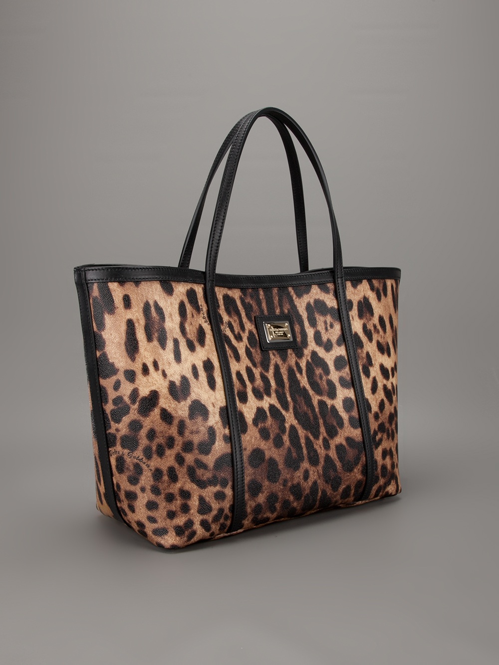 Dolce & Gabbana Leopard Shopping Tote - Lyst