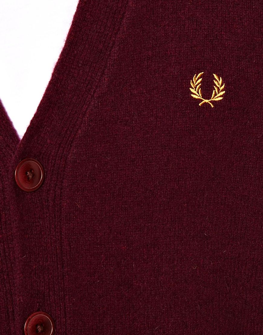 fred perry burgundy jumper