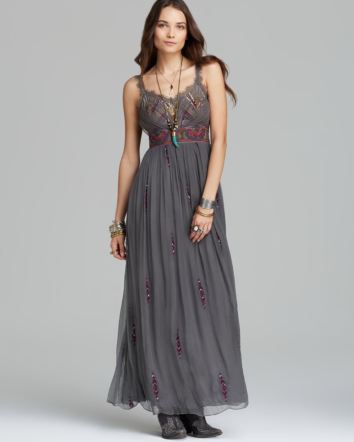 Free people grey dress Clearance