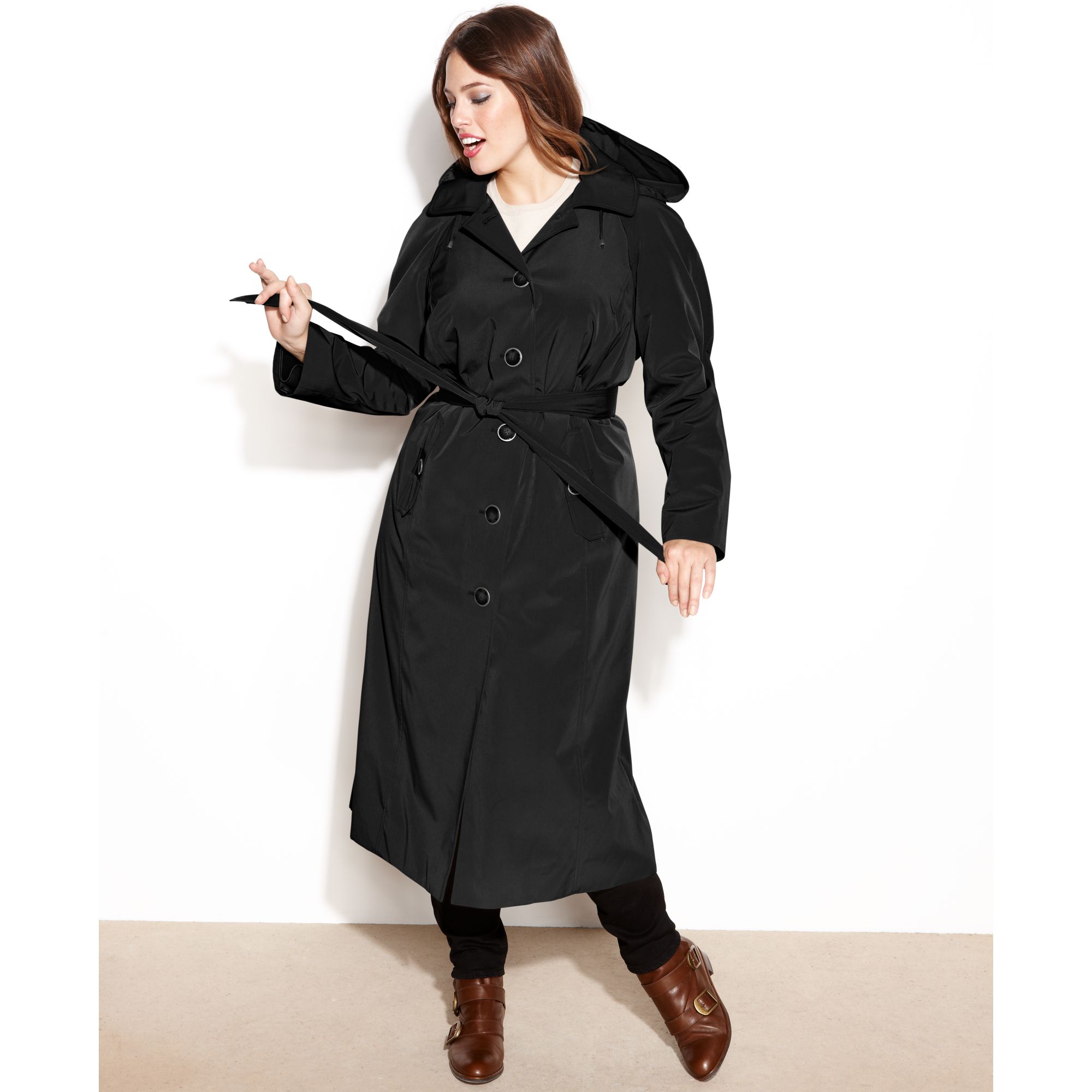 london fog maxi trench coat