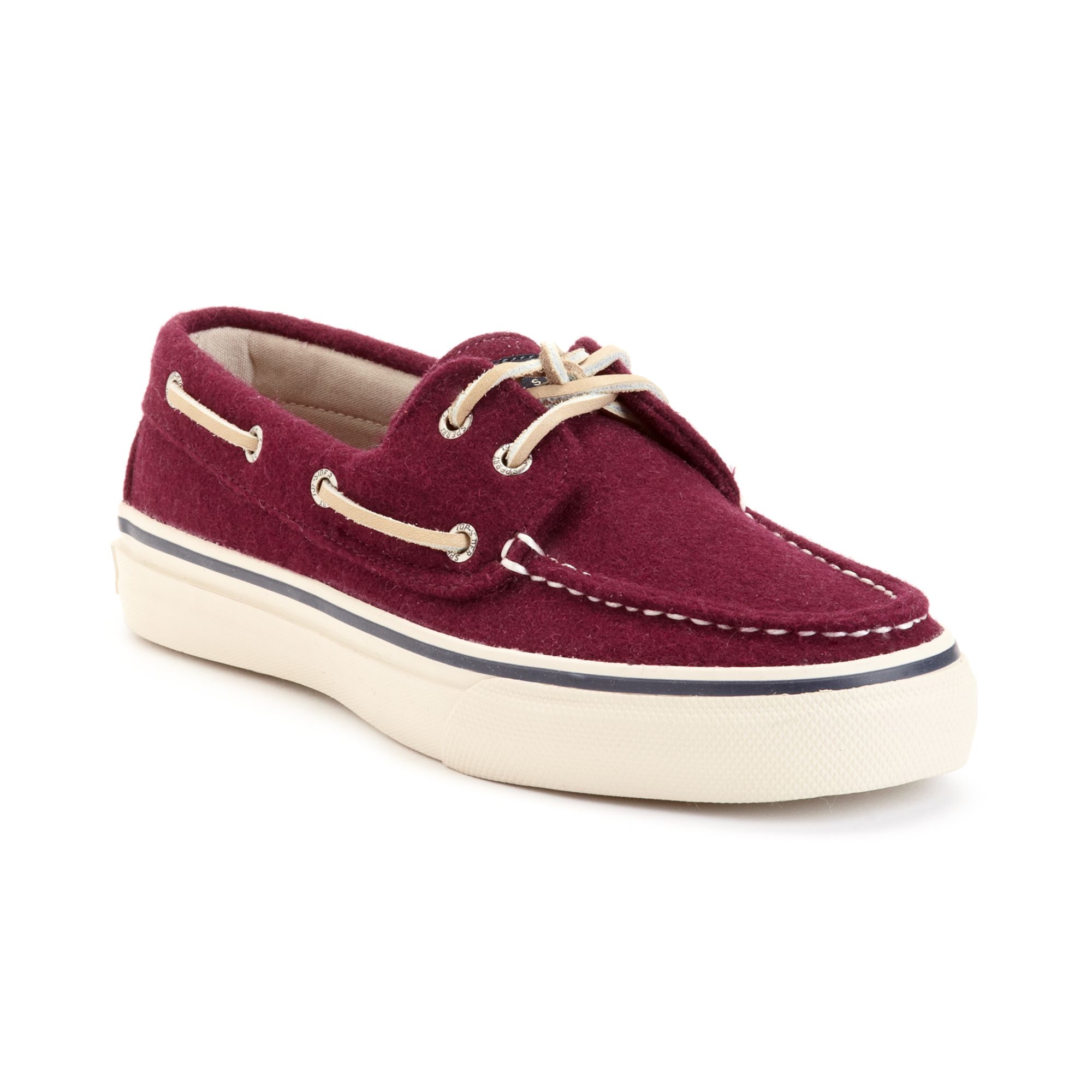 burgundy sperrys