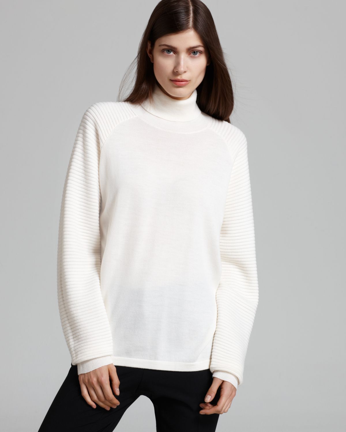 Lyst - Theory Sweater Rylin Turtleneck in White