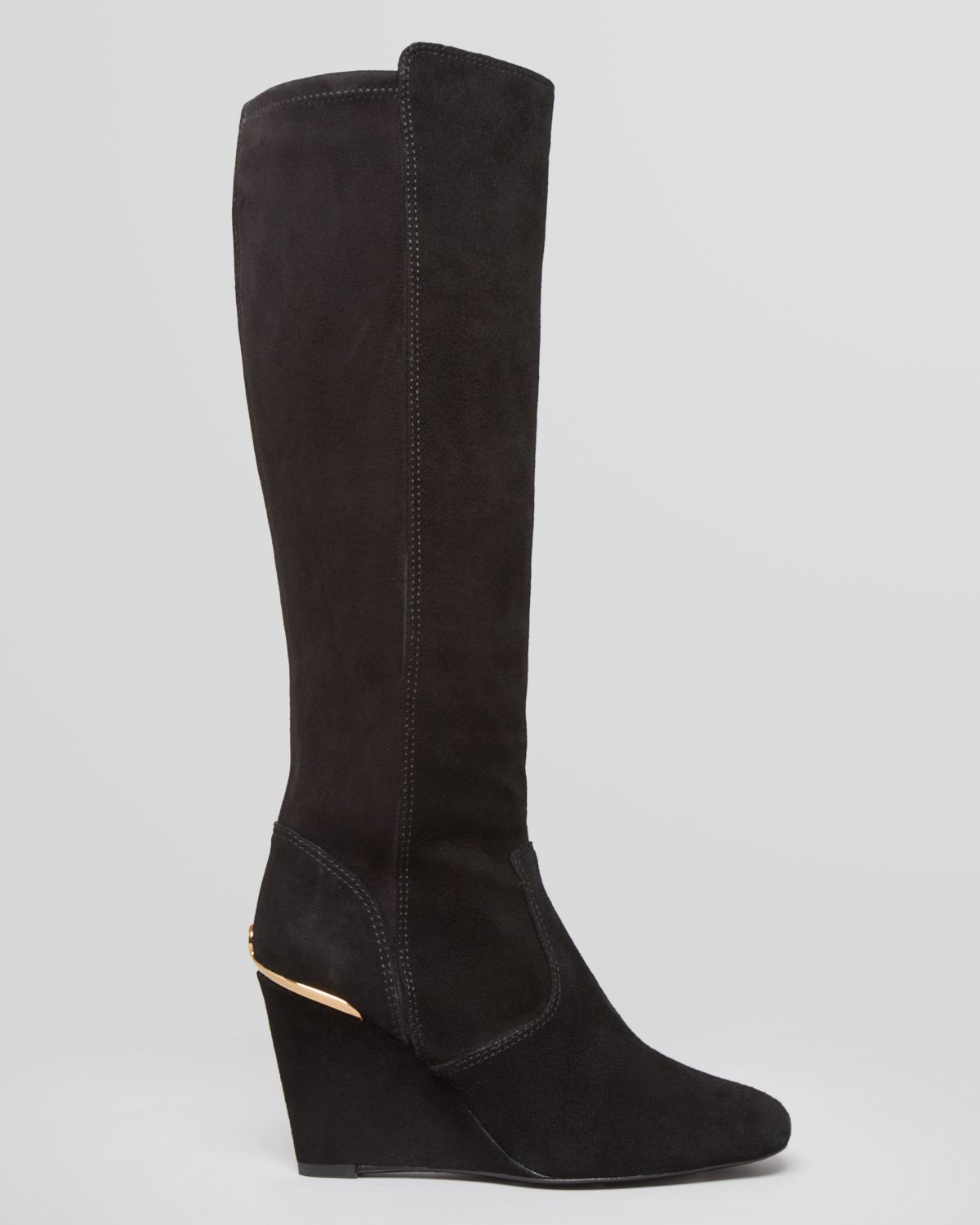 Tory Burch Tall Wedge Boots Hendin in Black - Lyst