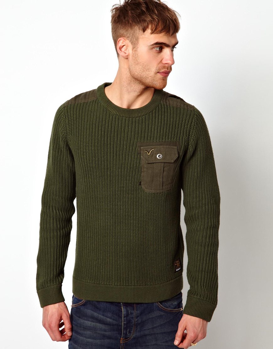 olive green mens cardigan