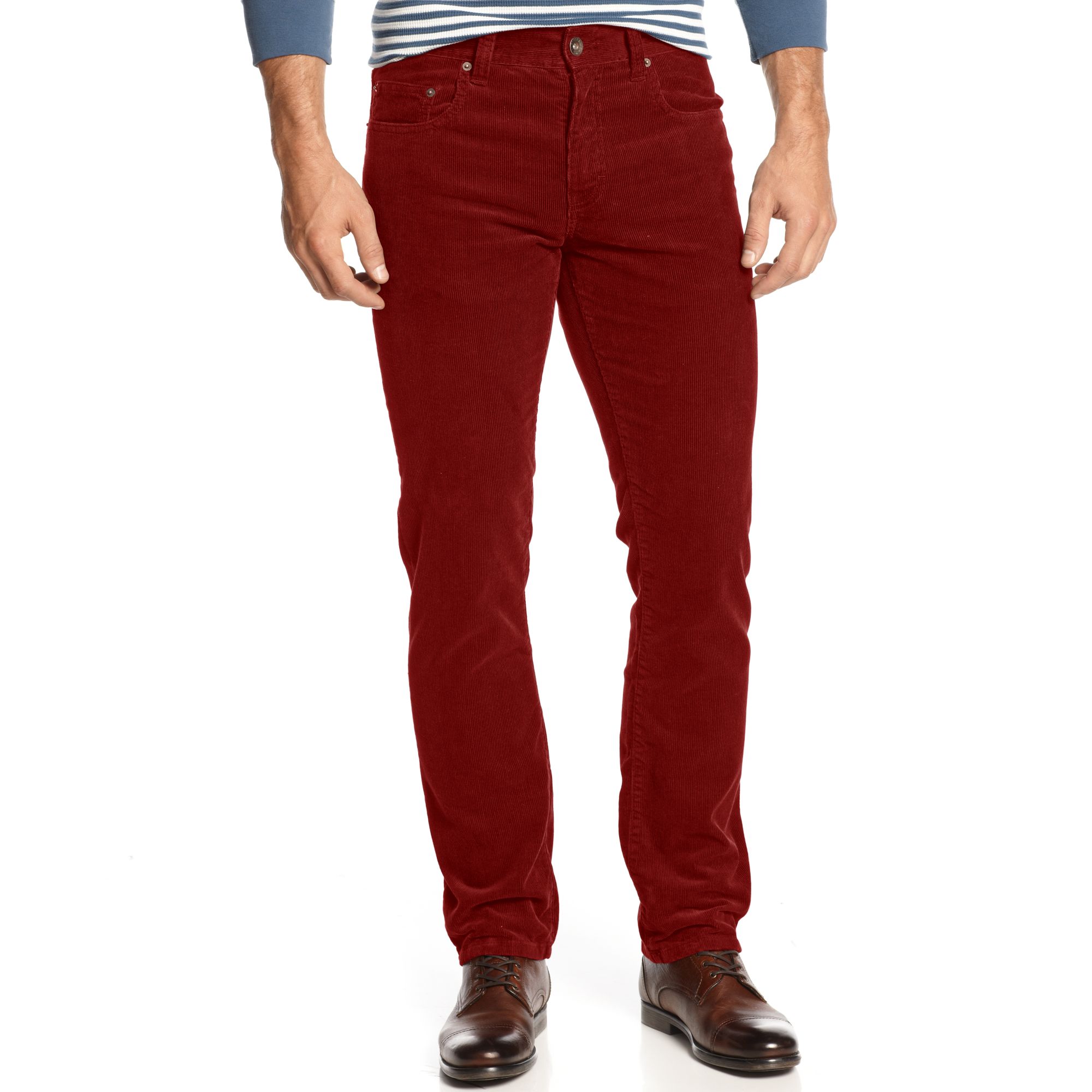 American Rag Corduroy Pants in Red for Men - Lyst