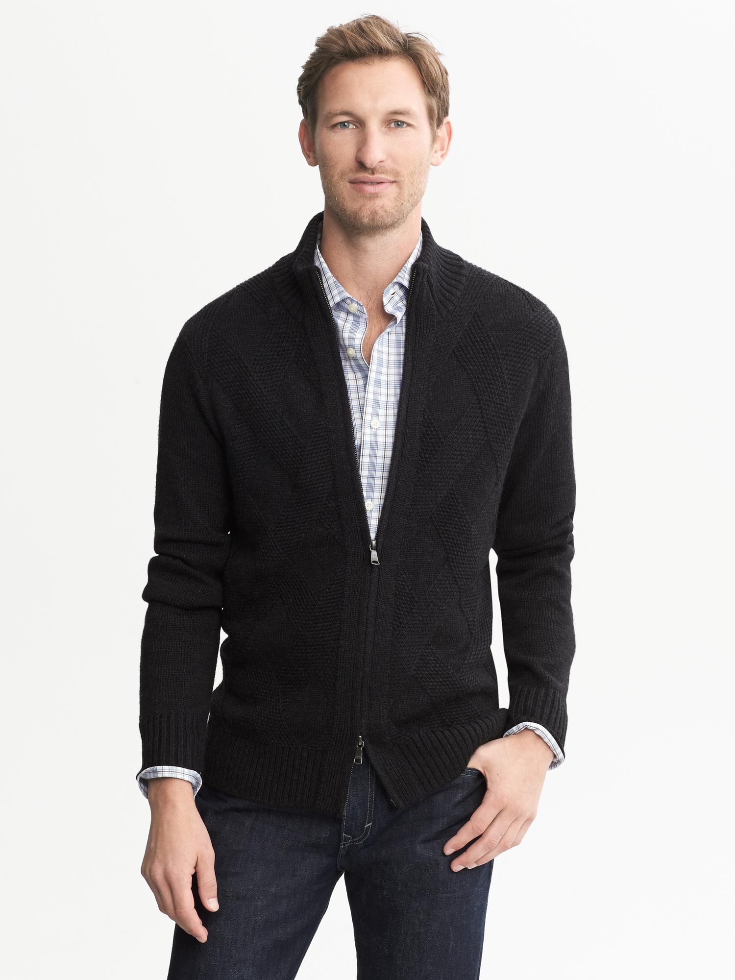 banana republic zipper sweater