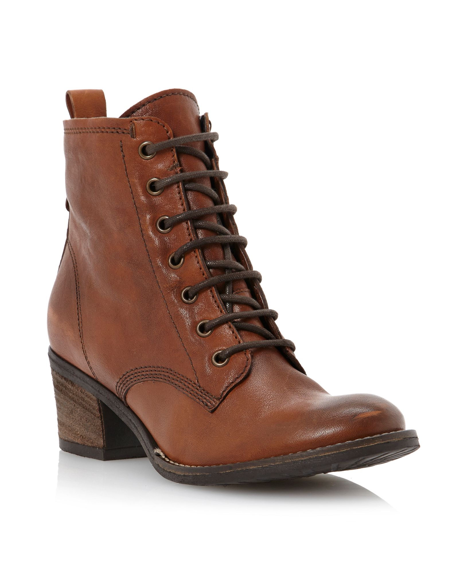 Dune Peetons Leather Boots - For Women in Tan (Brown) - Lyst