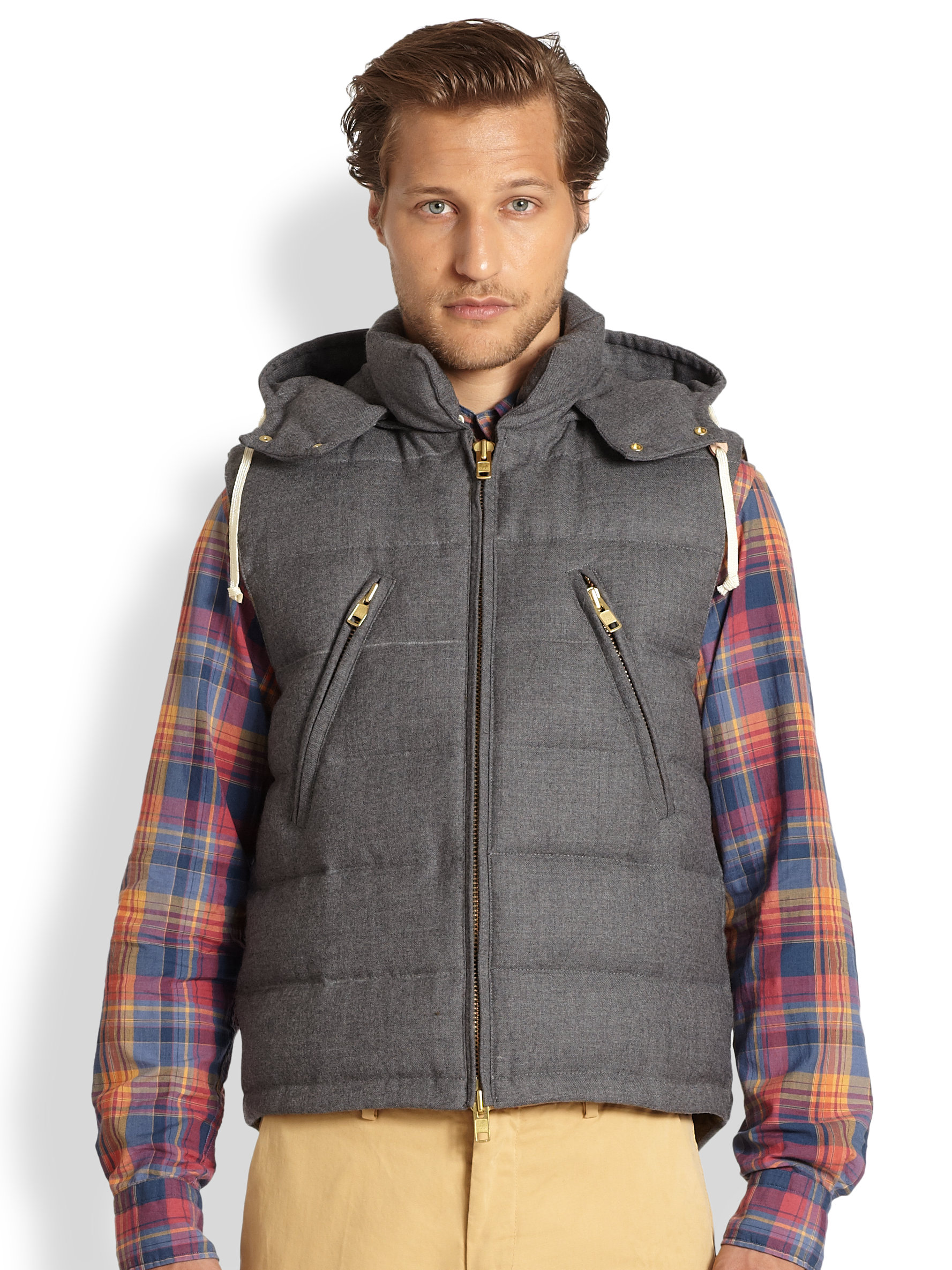 Gant rugger Quilted Puffer Vest in Gray for Men Lyst