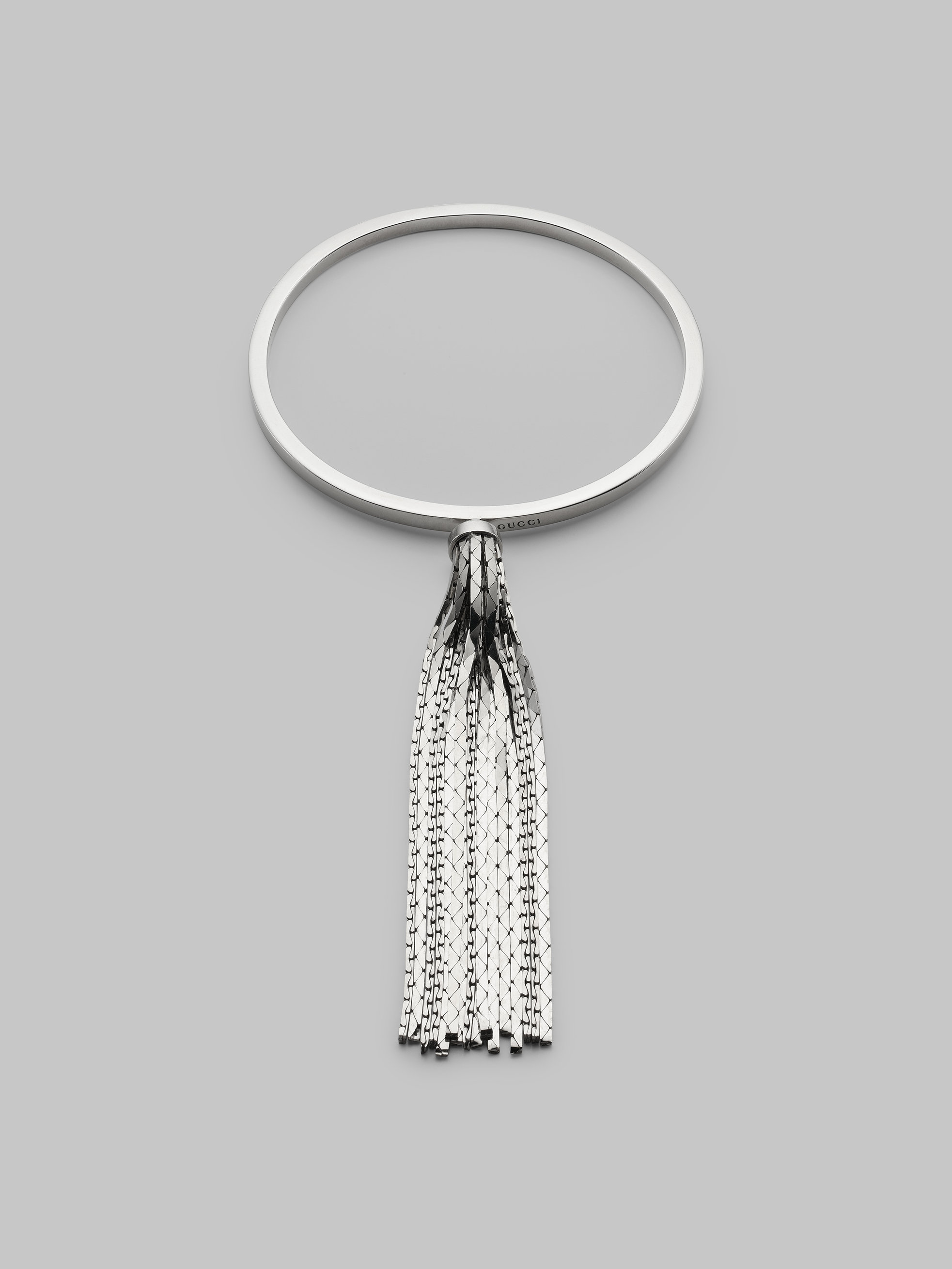 Gucci Sterling Silver Bangle Bracelet in Metallic Lyst