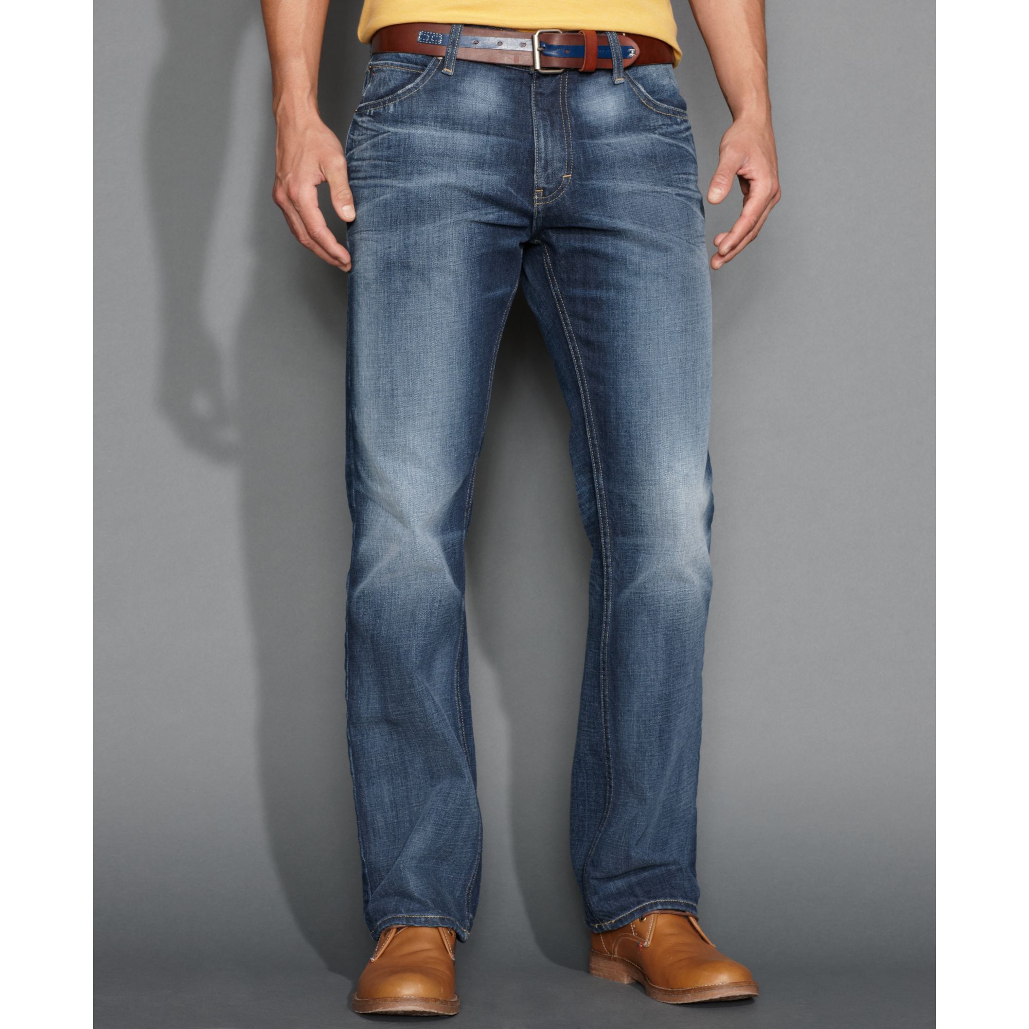 mens tommy hilfiger bootcut jeans