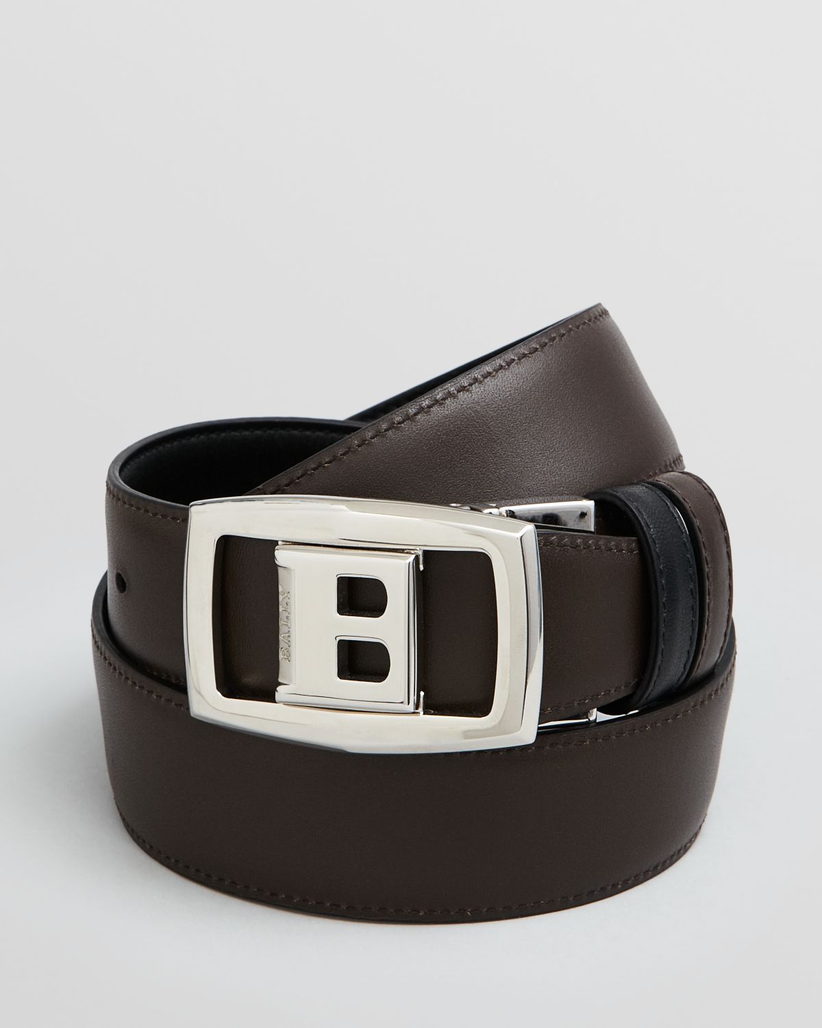 Bally Baldek Buckle Reversible Leather Belt in Black/Brown (Brown) for Men - Lyst