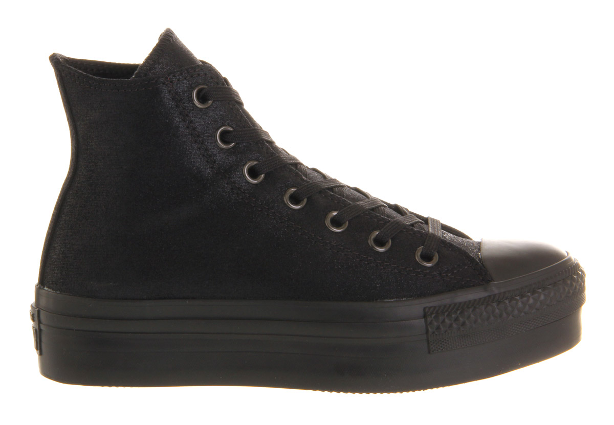 Converse black high platform Clearance