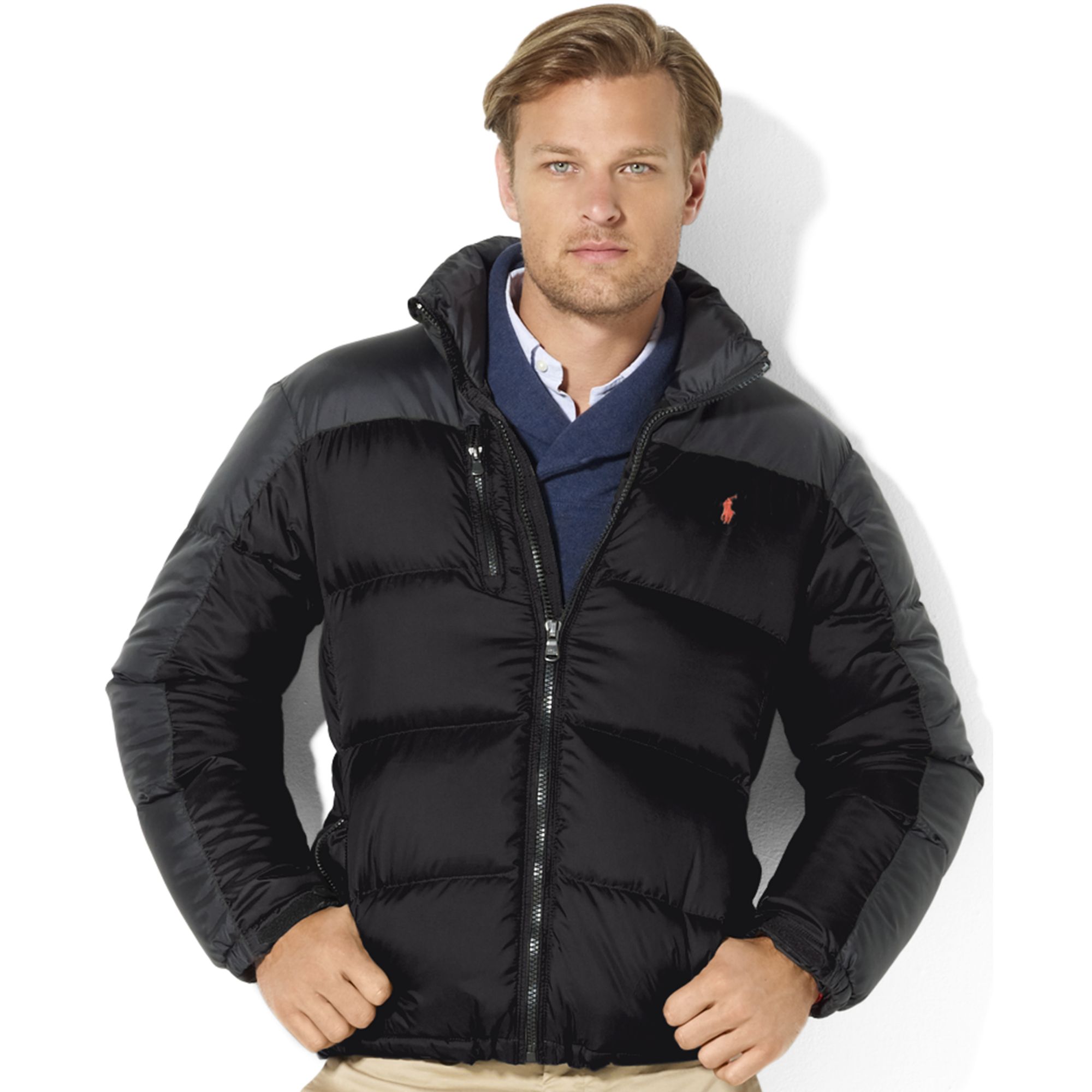polo ralph lauren rl250 puffer jacket black