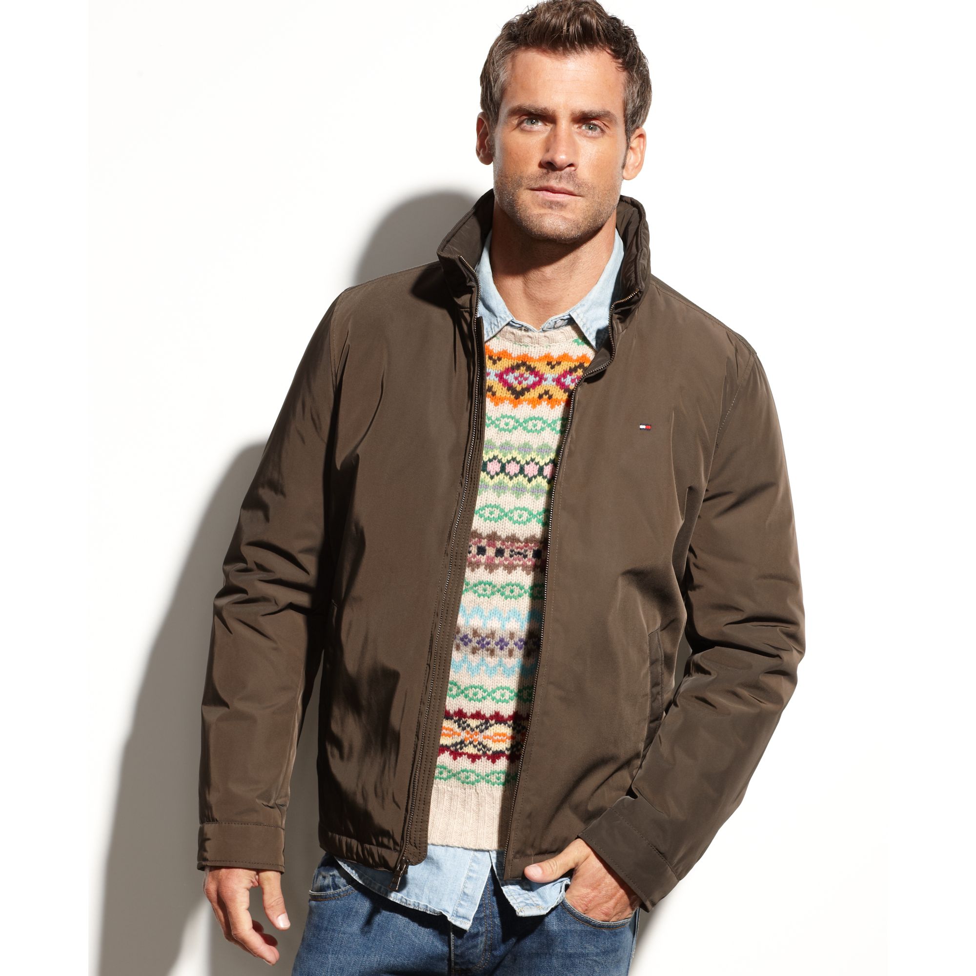 tommy hilfiger collar jacket