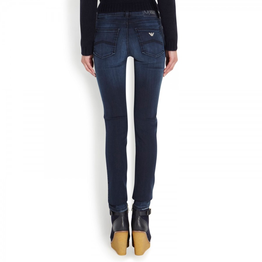 Armani Jeans J23 Lily Push Up Skinny Jean in Blue | Lyst UK