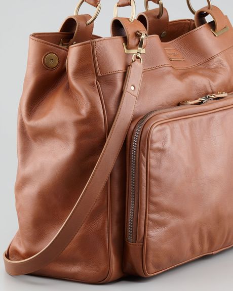 Donna Karan New York Liaison Eastwest Deconstructed Duffle Bag in Brown ...
