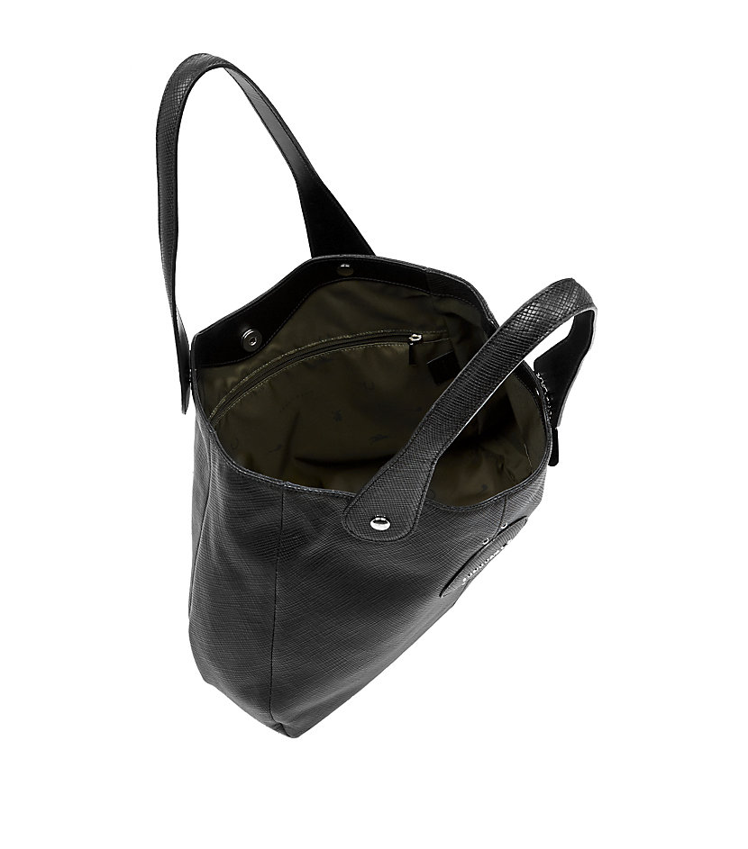 longchamp quadri leather hobo bag
