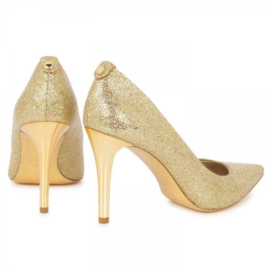 michael kors gold glitter shoes
