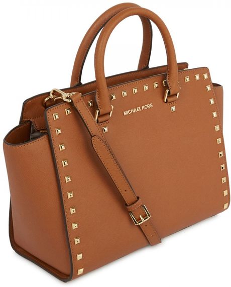 michael kors large selma studded saffiano tote