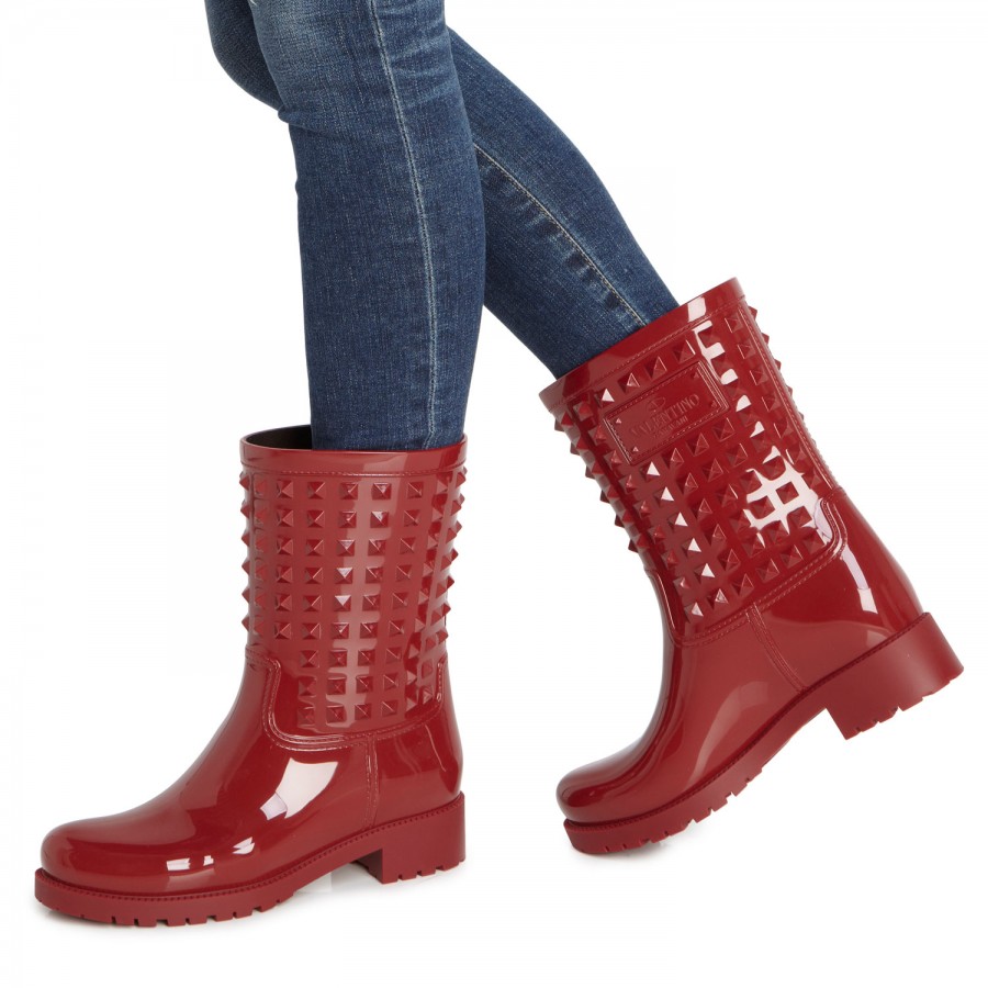 Valentino Studded Wellington Boots in 