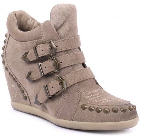 Ash Bobos Trainer Shoes in Gray (Taupe) | Lyst