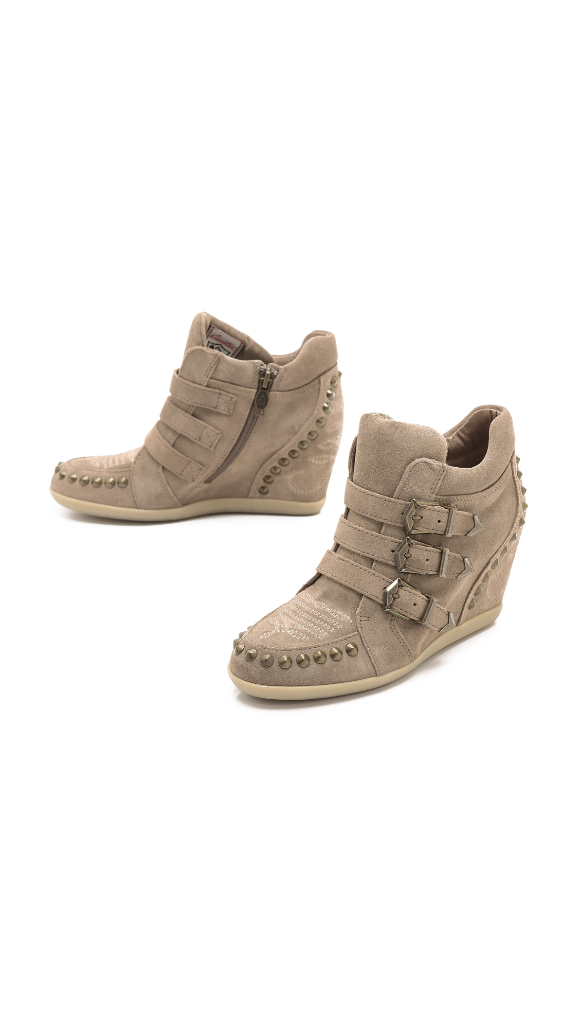 Ash Bobos Wedge Sneakers in Brown Lyst