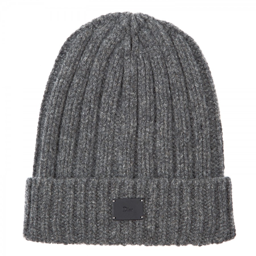 Dior Homme Chunky Knit Wool Hat in Gray for Men (grey) | Lyst