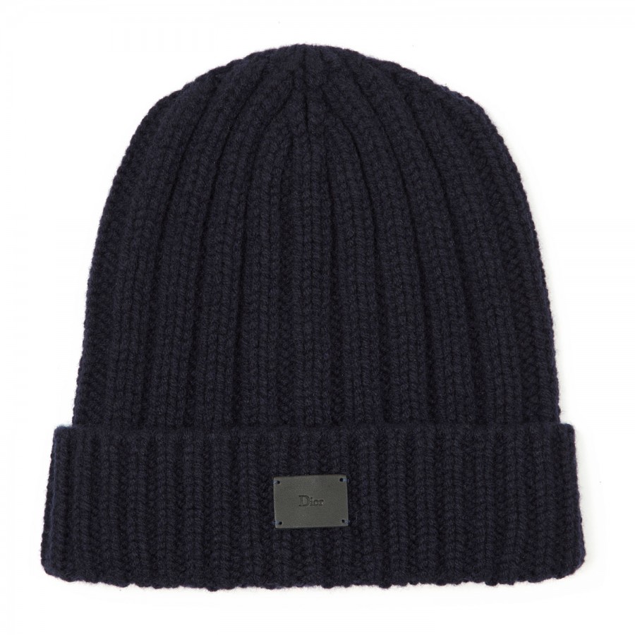 Dior Homme Chunky Knit Wool Hat in Blue for Men (navy) | Lyst