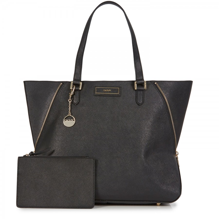 Dkny Saffiano Large Carryall Purse Black