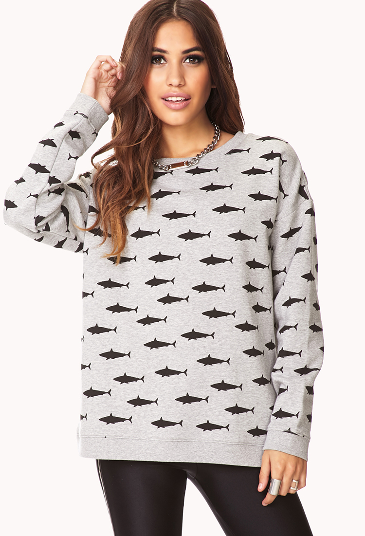 forever 21 shark sweater