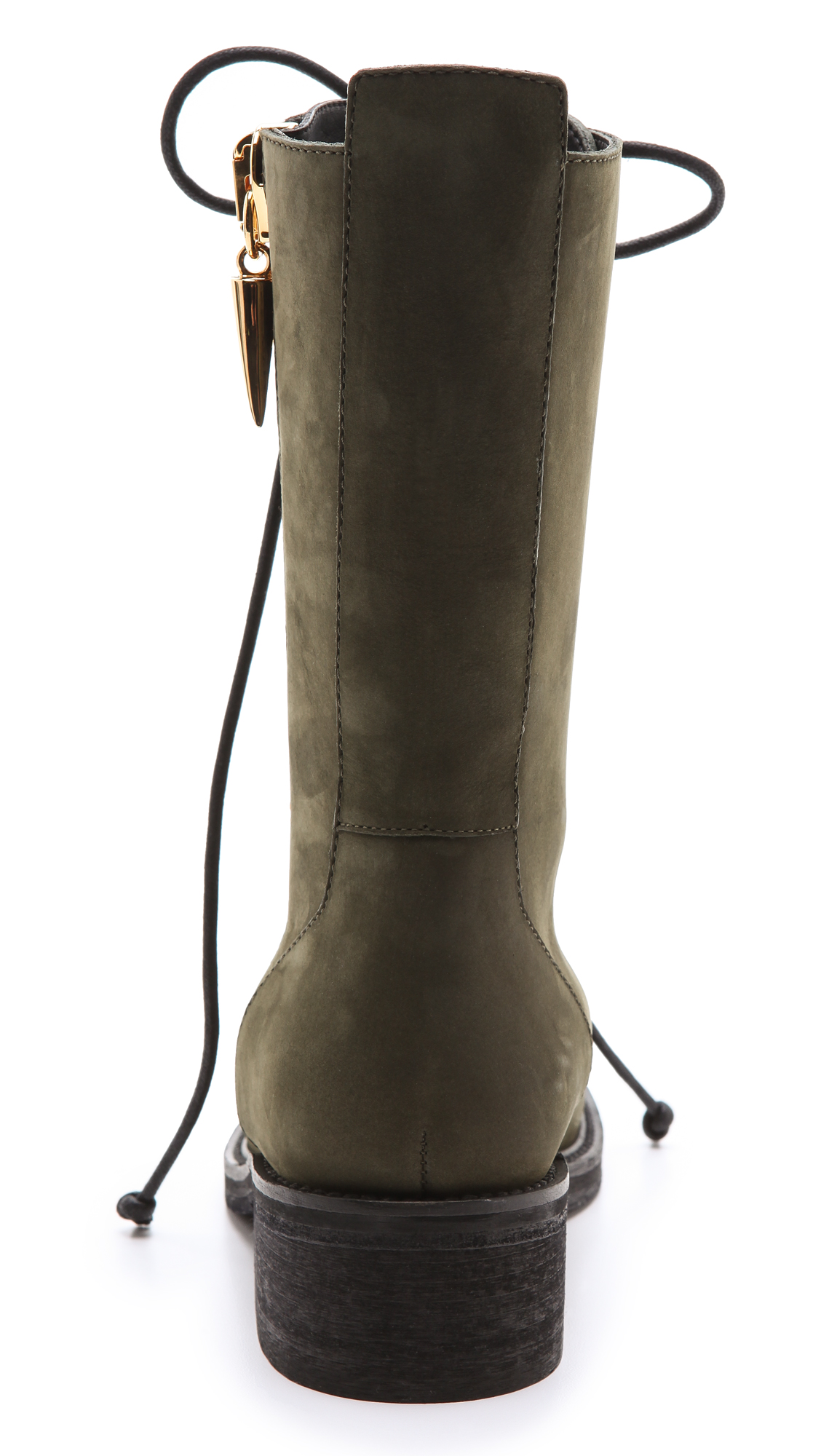 olive green combat boots