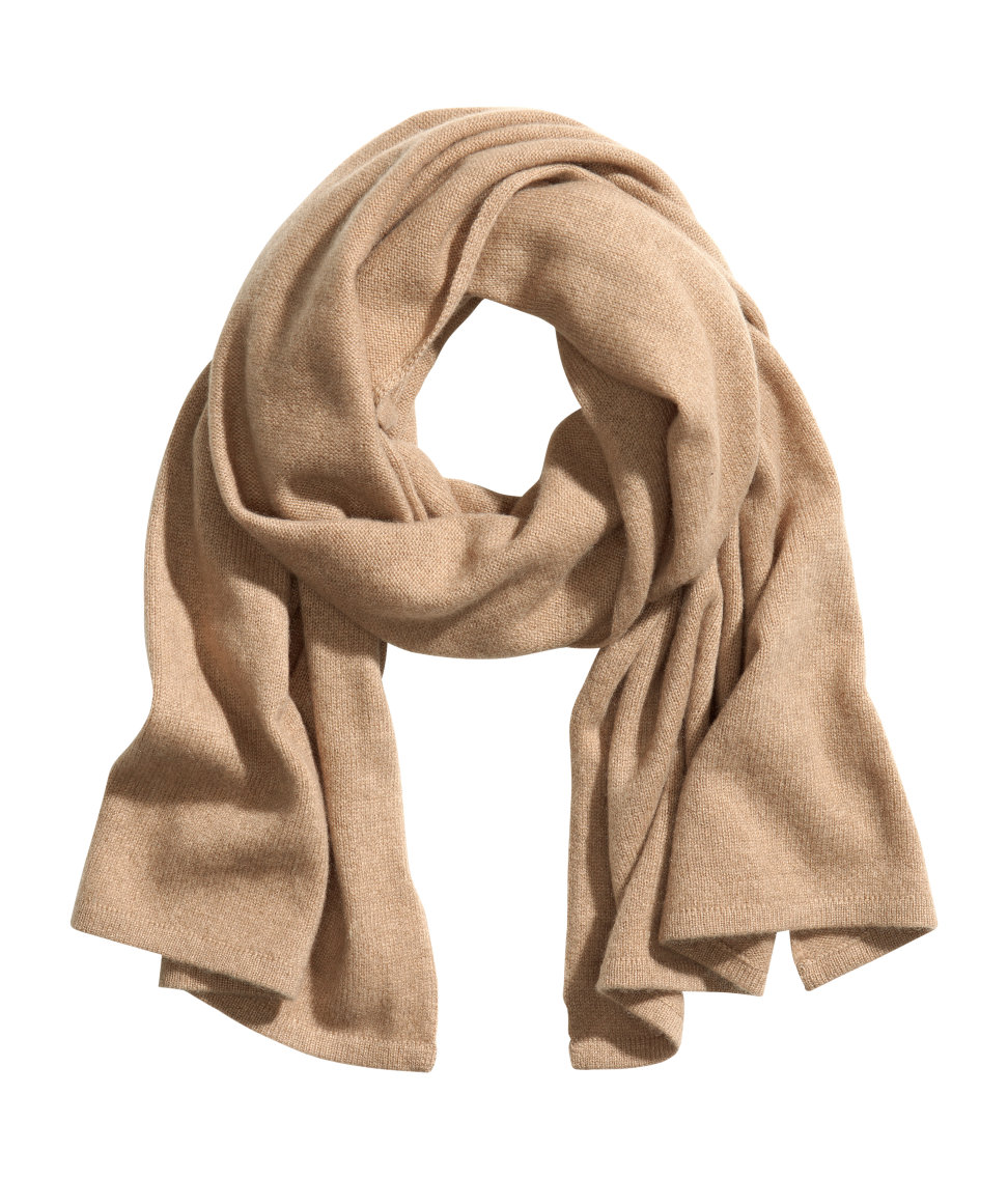 brown cashmere scarf