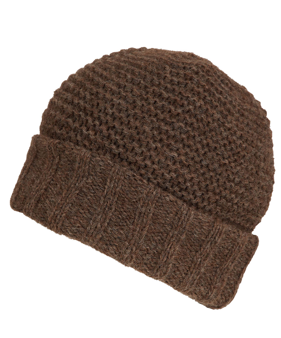 Inverni Brown Alpaca Beanie Hat in Brown for Men | Lyst