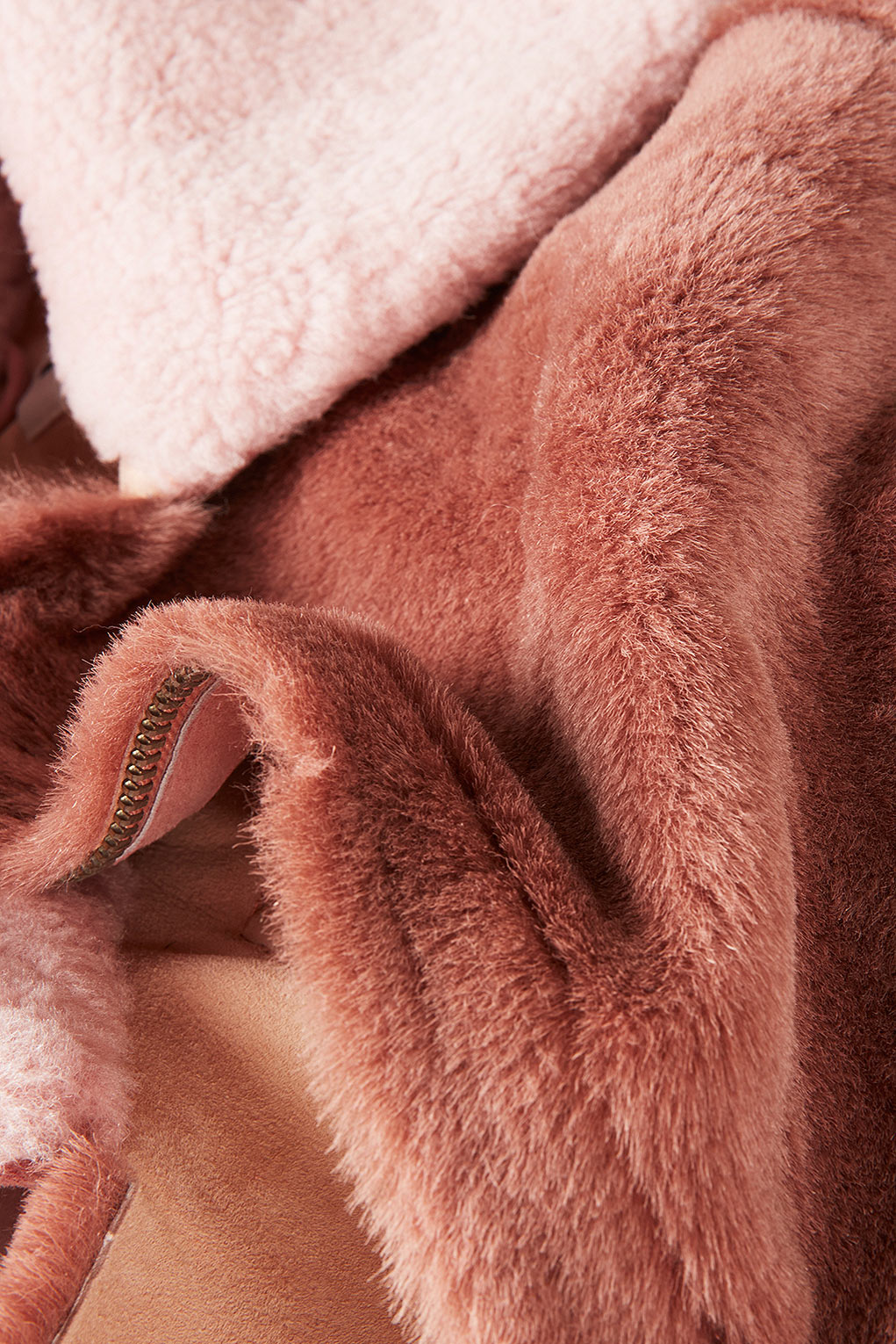 Shearling Bomber Jacket By Unique in Pink (Blush) Lyst