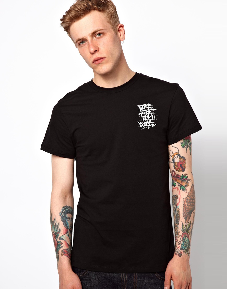 vans slim fit t shirt