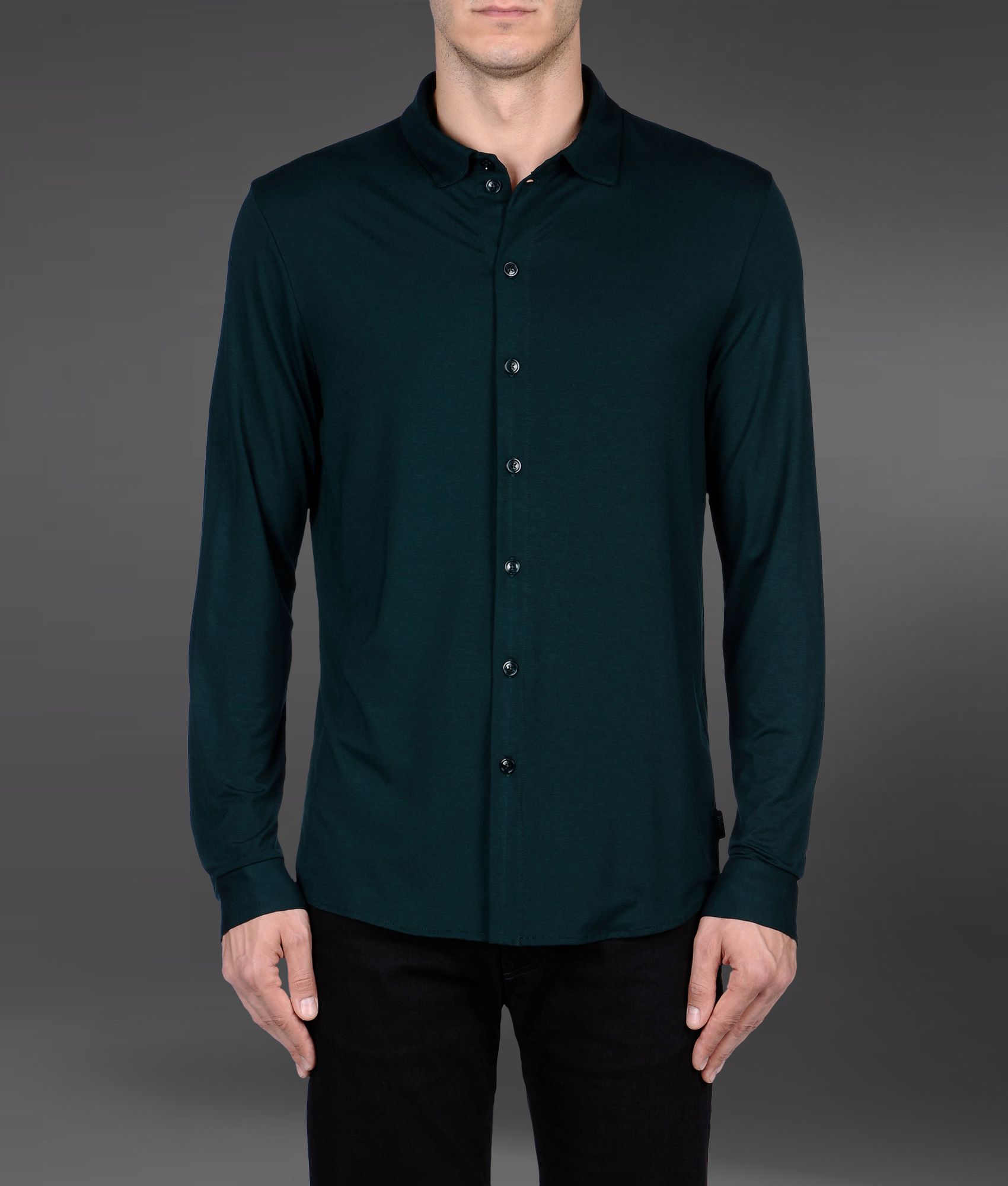armani green shirt