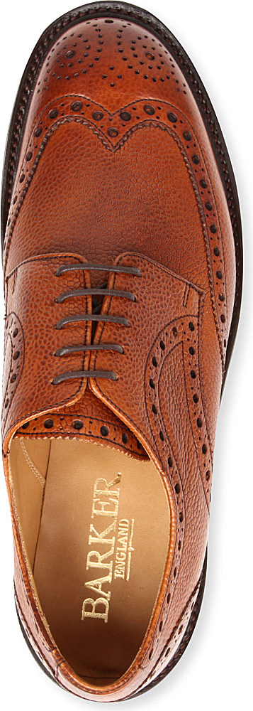 barker brogues tan
