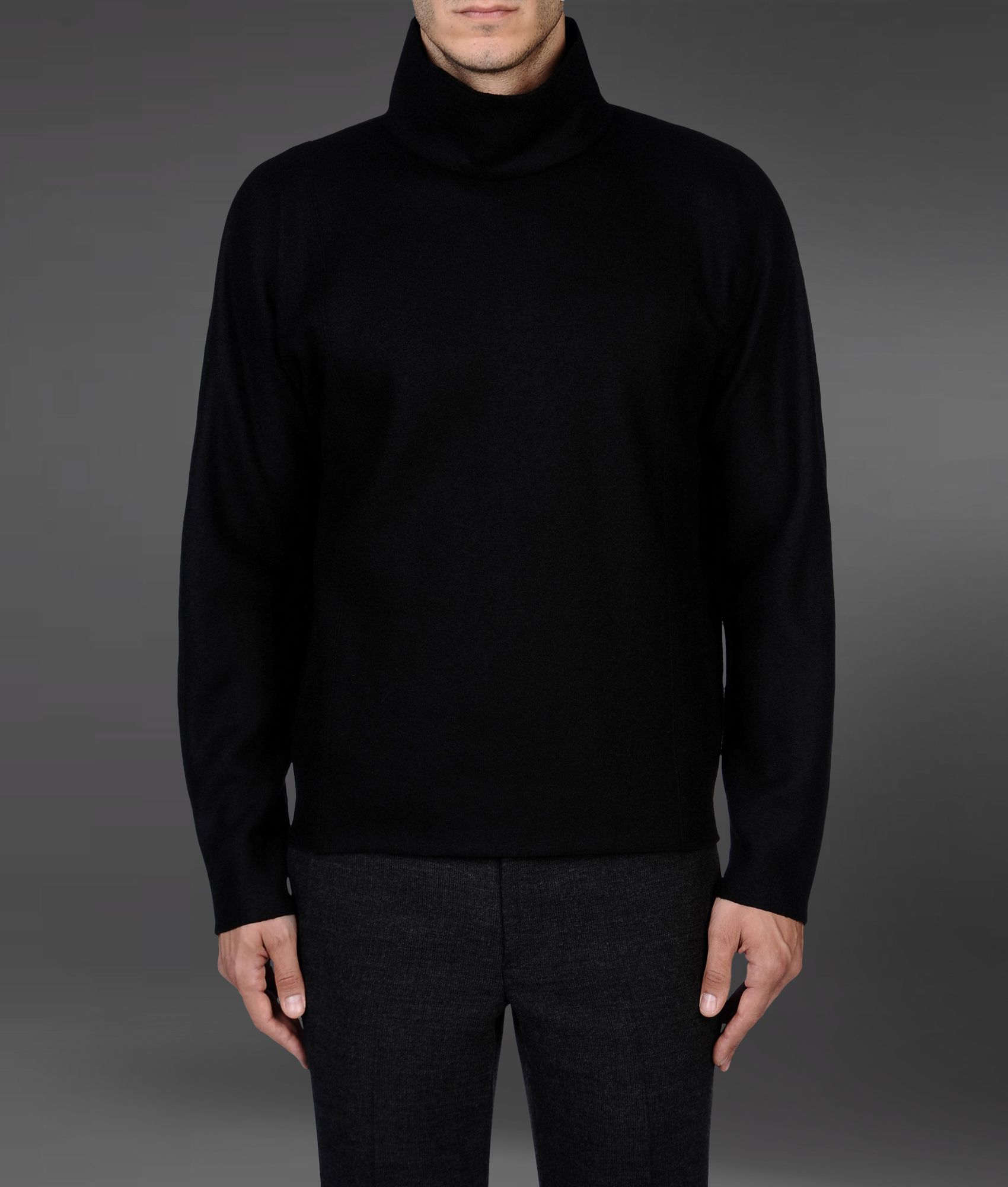 armani black sweater