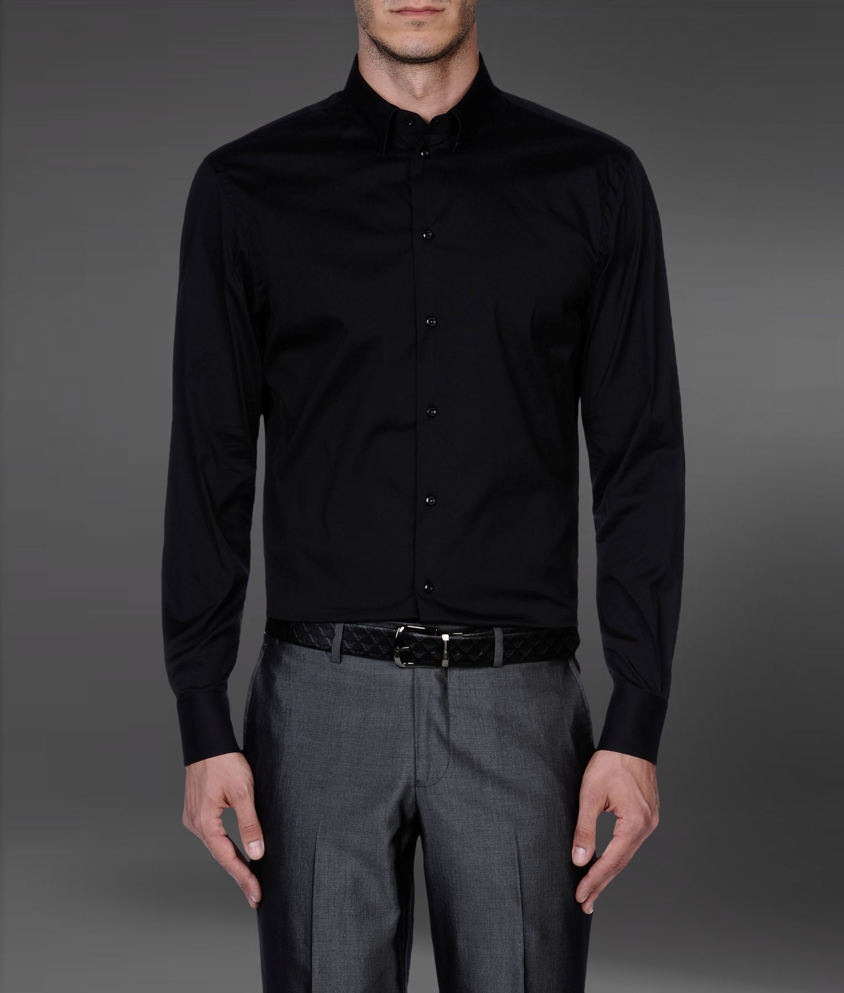 giorgio armani black shirt