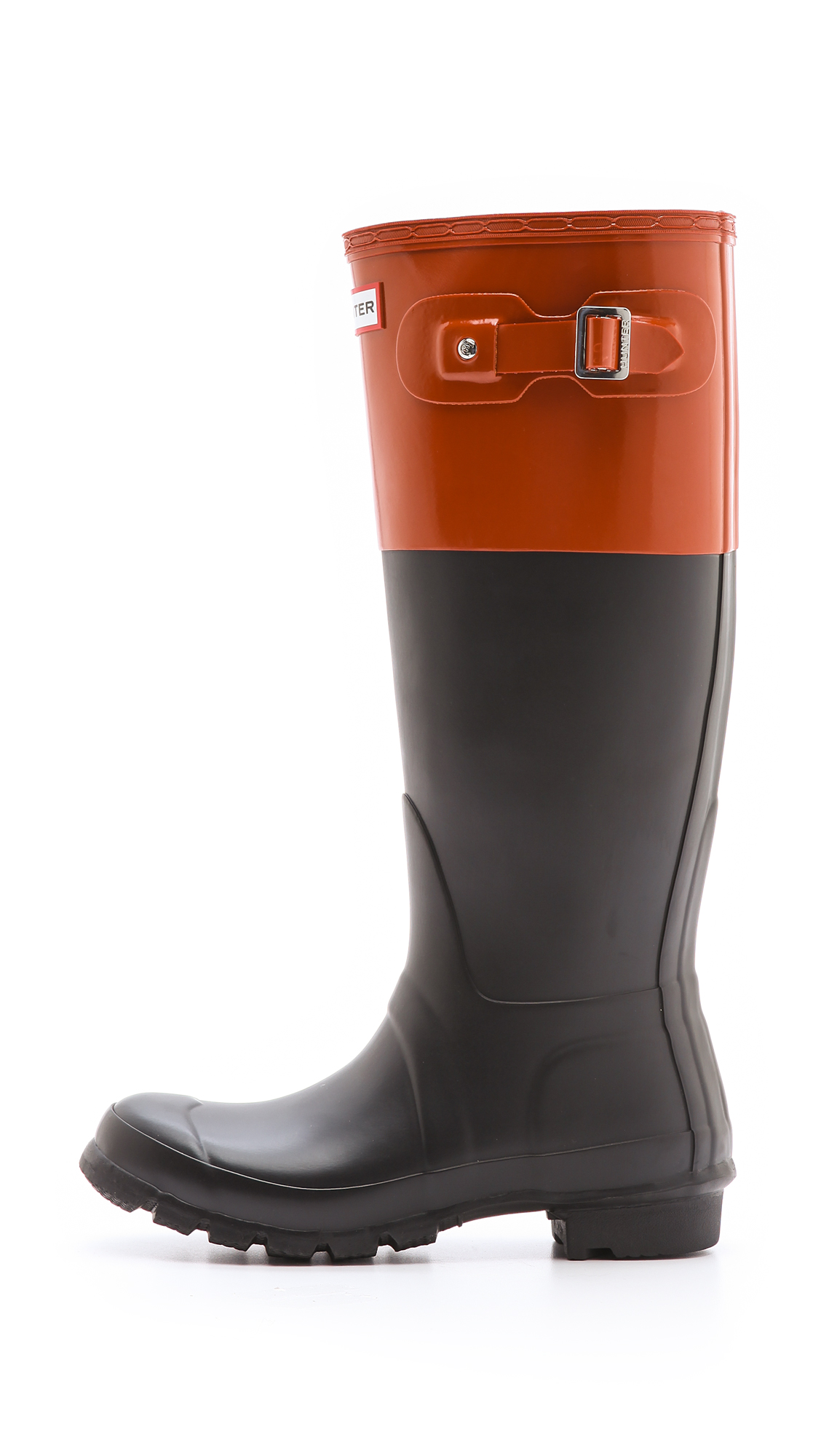 color block hunter boots